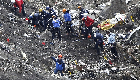 „Germanwings“ katastrofos aukų kūnų paieškos