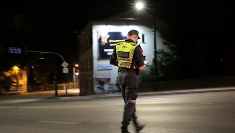 Naktinis policijos budėjimas Kaune