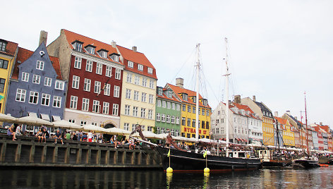 Nyhavn krantinė Kopenhagos centre