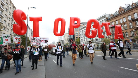 Protestas prieš CETA Lenkijoje 