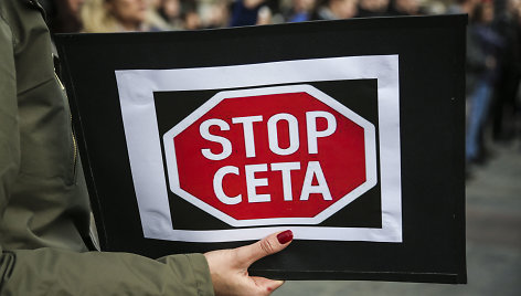 Protestas prieš CETA Lenkijoje 