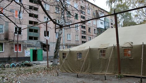 Separatistų kontroliuojamas Makijivkos miestas
