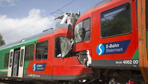 Traukinių susidūrimas Austrijoje.