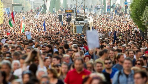 Protestas Budapešte