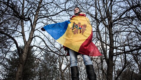 Opozicijos demonstracija Moldovoje