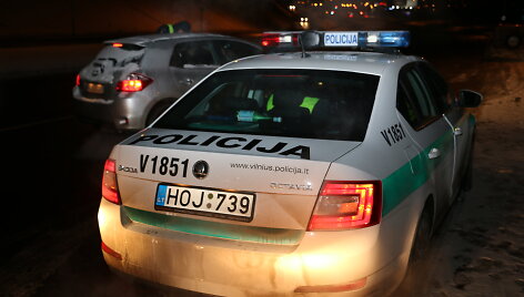 Policijos reido akimirka