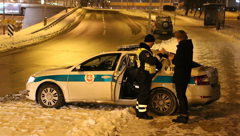 Policijos reido akimirka