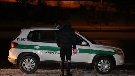 Policijos reido akimirka