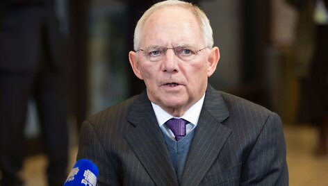 Vokietijos finansų ministras Wolfgangas Sch&auml;uble