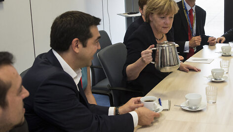 Aleksis Cipras ir Angela Merkel