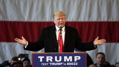 Donaldo Trumpo agitacinis renginys Niujorke