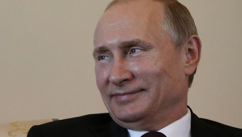 Rusijos prezidentas Vladimiras Putinas susitikime su Kirgizijos prezidentu Almazbeku Atambajevu