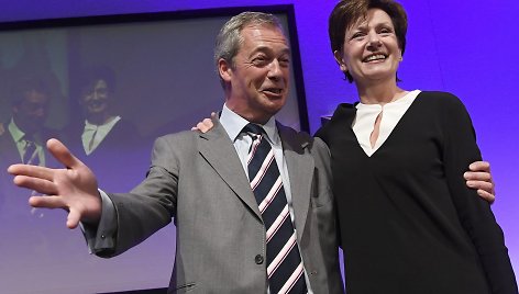 Nigelas Farage'as ir Diane James