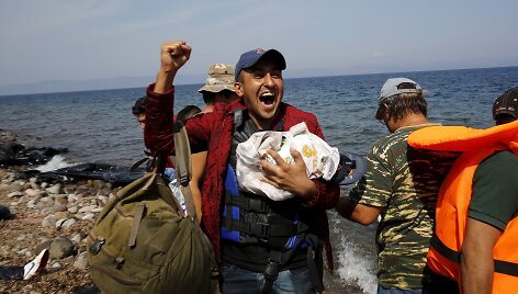 Migrantai pasiekę Graikijos salas
