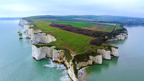 Senojo Hario uolos (Old Harry Rocks)