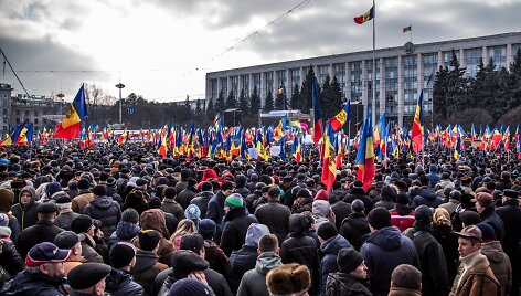 Opozicijos demonstracija Moldovoje