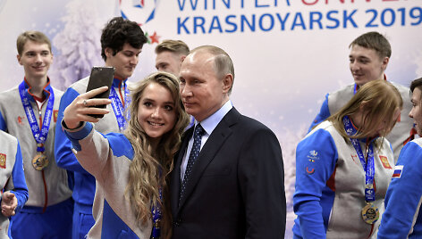 Vladimiras Putinas vie&scaron;i Krasnojarske