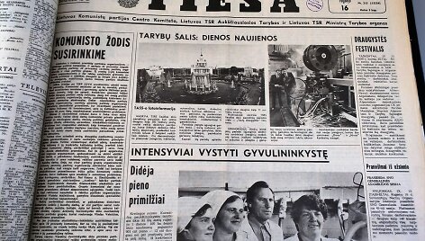 Spauda prie&scaron; 30 metų