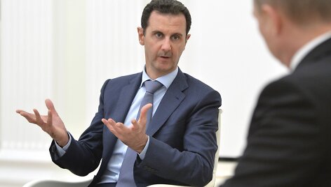 Sirijos prezidentas Basharas al Assadas susitinka su Vladimiru Putinu