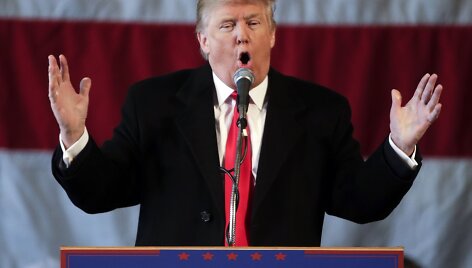 Donaldo Trumpo agitacinis renginys Niujorke