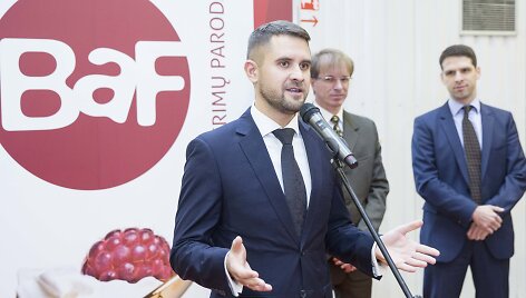 Parodų dalyvius pasveikino Lietuvos parodų ir kongresų centro vadovas Mindaugas Rutkauskas / Litexpo nuotr.