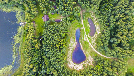 Aukštaitijos nacionalinis parkas ir Labanoro giria iš paukščio skrydžio