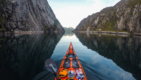 Kelionė baidare po Norvegijos fjordus