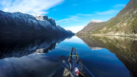 Kelionė baidare po Norvegijos fjordus