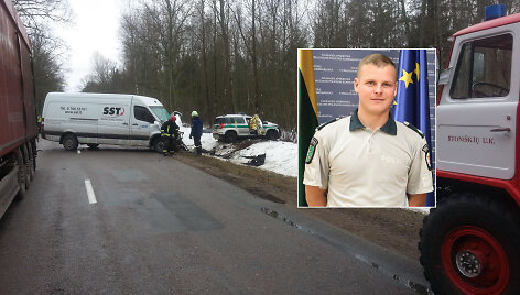 Avarijos metu žuvęs pareigūnas Tomas Srugys