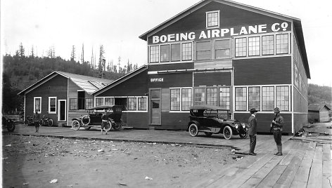 Viena pirmųjų „Boeing“ dirbtuvių 1917 m. 