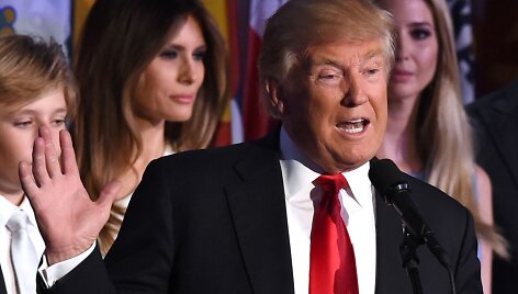 Donaldo Trumpo kalba laimėjus prezidento rinkimus