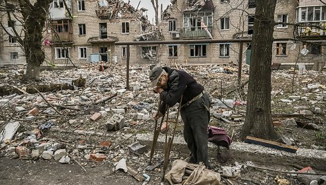 Karo nuniokotas Ukrainos Avdijivkos miestas