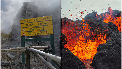 Flegrėjaus laukų (Campi Flegrei) supervulkanas ir asociatyvi nuotr.