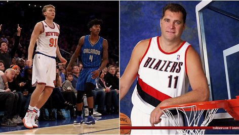 Mindaugas Kuzminskas ir Arvydas Sabonis