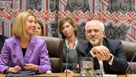 Federicą Mogherini ir Mohammadas Javadas Zarifas