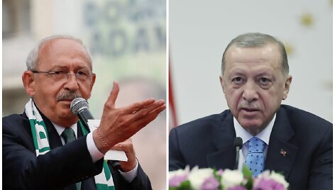 Kemalis Kilicdaroglu ir Recepas Tayyipas Erdoganas
