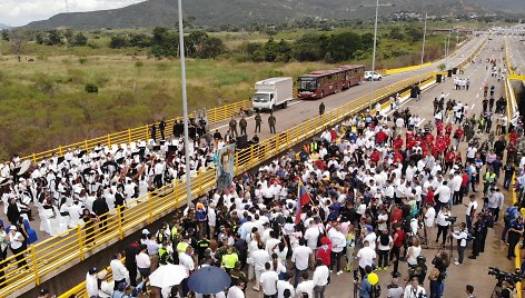 Venesuela ir Kolumbija atidarė bendrą sieną