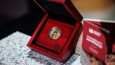 Kolekcinė aukso moneta, skirta Mikalojaus Konstantino Čiurlionio 150-osioms gimimo metinėms