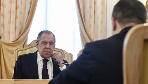 Rusijos užsienio reikalų ministras Sergejus Lavrovas