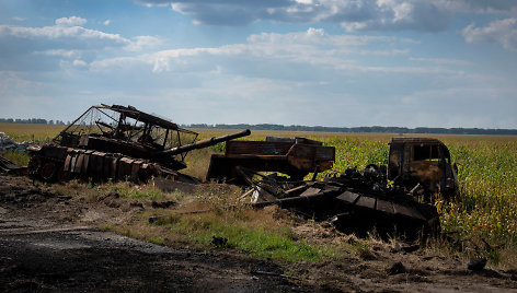 Sugadinti rusų tankai