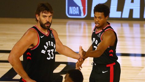 Marcas Gasolis ir Kyle'as Lowry