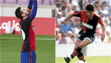 Lionelis Messi ir Diego Maradona