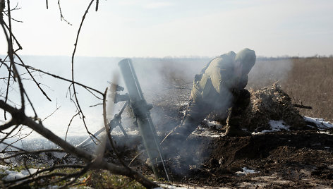 Ukrainos karys pozicijose prie Vuhledaro