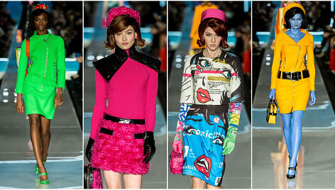&bdquo;Moschino&ldquo; kolekcijos modeliai