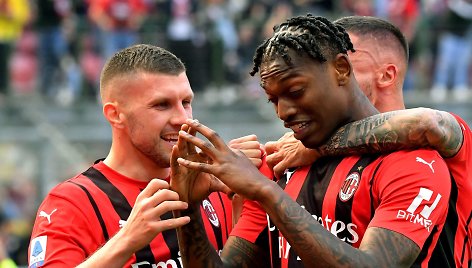 „AC Milan“ švenčia pergalingą įvartį