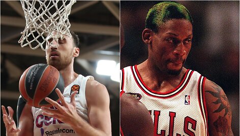 Nikola Milutinovas ir Dennisas Rodmanas