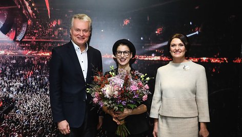 Gitanas Nausėda, Asmik Grigorian, Diana Nausėdienė