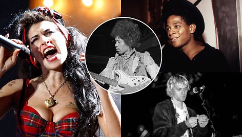 Amy Winehouse, Jimi Hendrixas, J.M.Basquiatas, Kurtas Cobainas