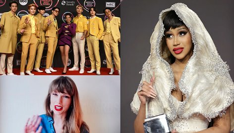 Cardi B, BTS ir Taylor Swift Amerikos muzikos apdovanojimuose