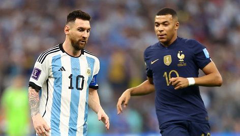 Kylianas Mbappe ir Lionelis Messi